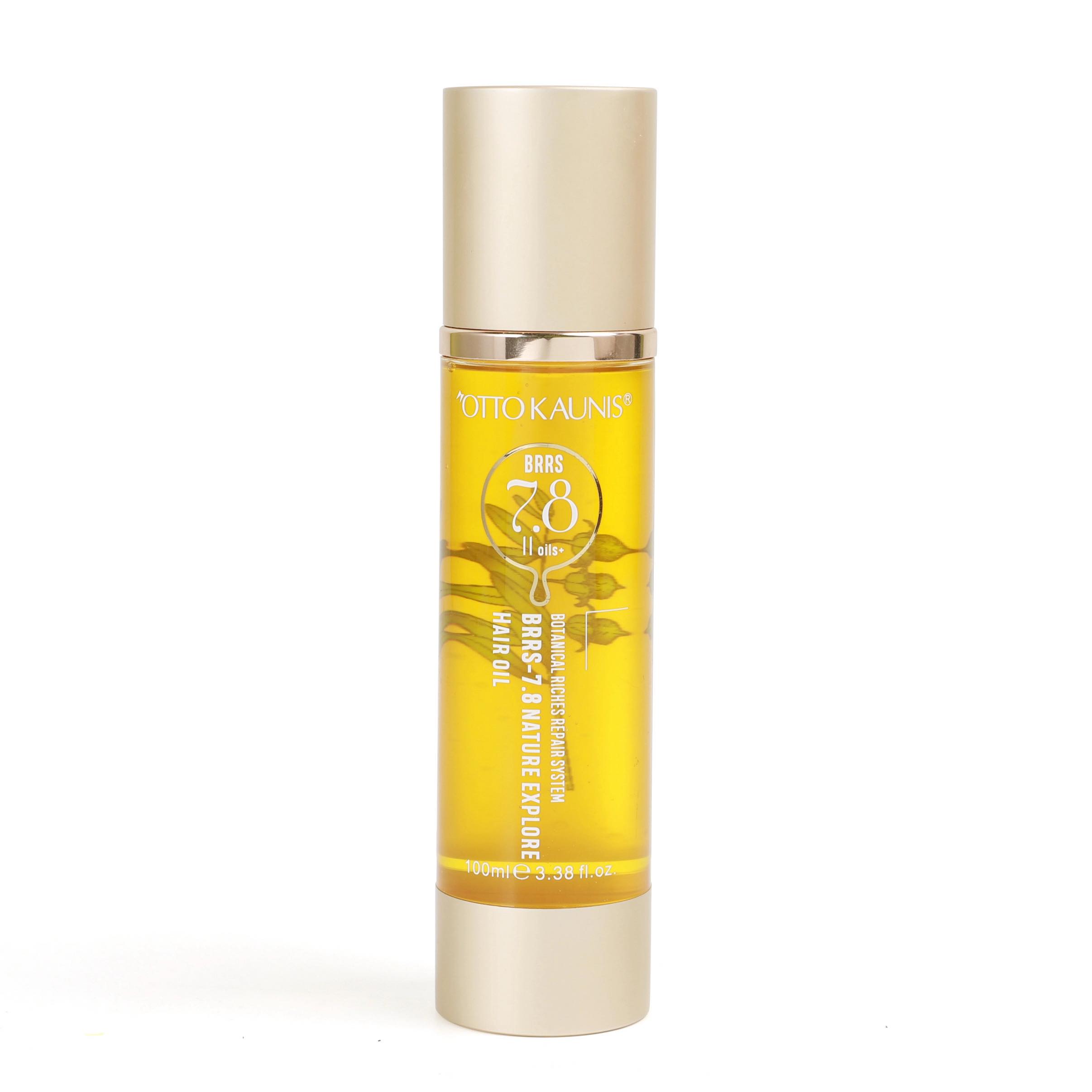 OTTO KAUNIS BRRS 7.8 hair oil in its cream and gold 100 mL bottle